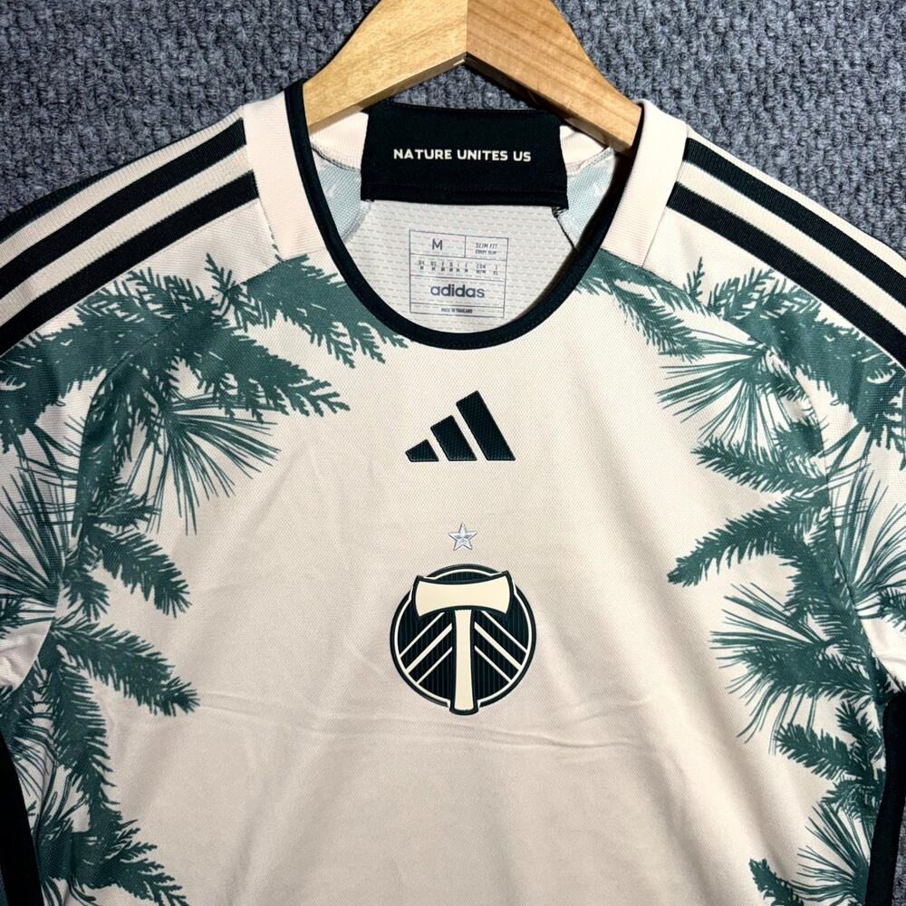 Portland Timbers MLS Adidas Jersey White Soccer Size Medium HZ6200 Brand New - Picture 3 of 7